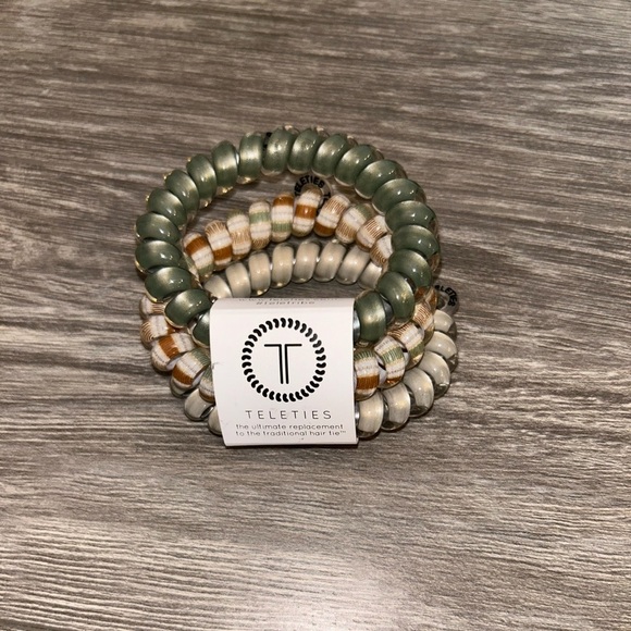 🆕Teleties 3 Pack💚🤎🤍 - Picture 4 of 6